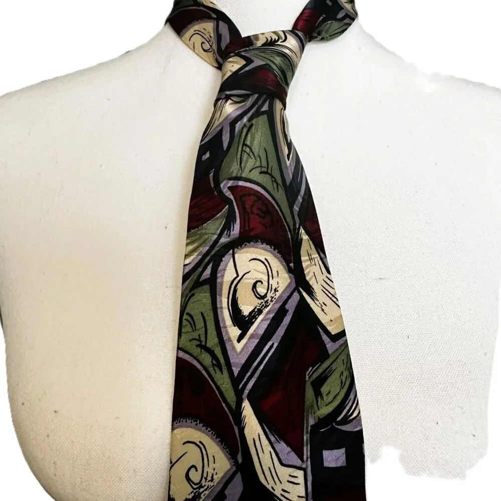 Men's Imperial 100% Silk Multicolored Tie From The International Collection